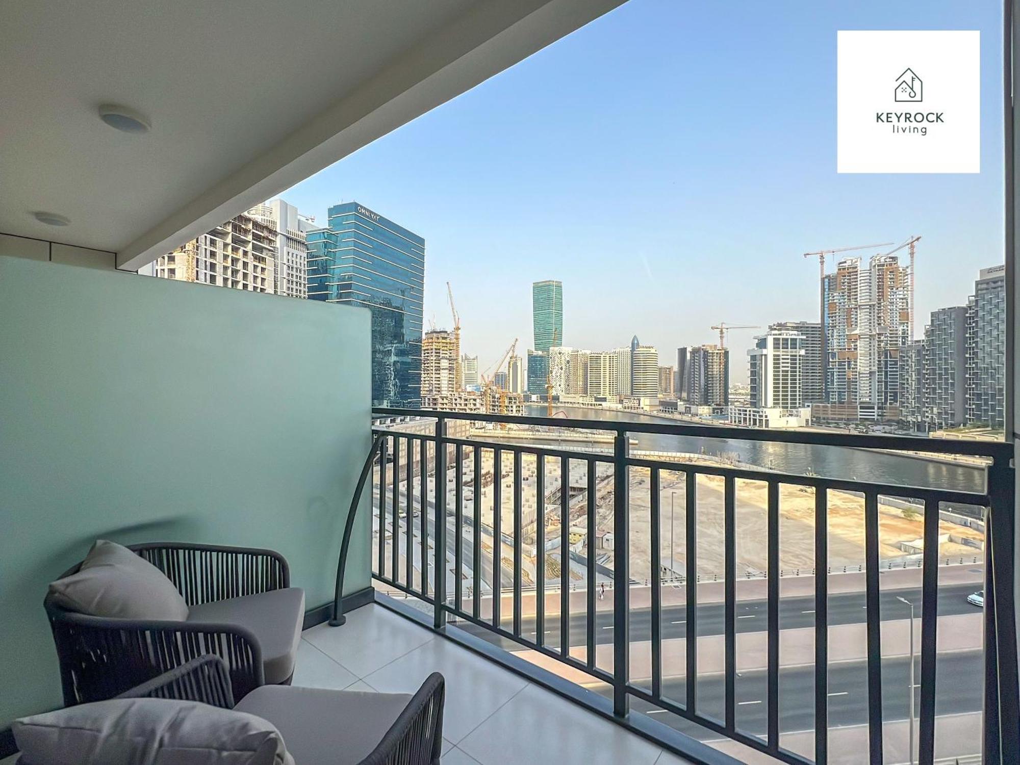 Keyrock Living - 1 Bedroom Apartments - Business Bay - Near Metro Station - Zada Tower Dubai Exterior foto