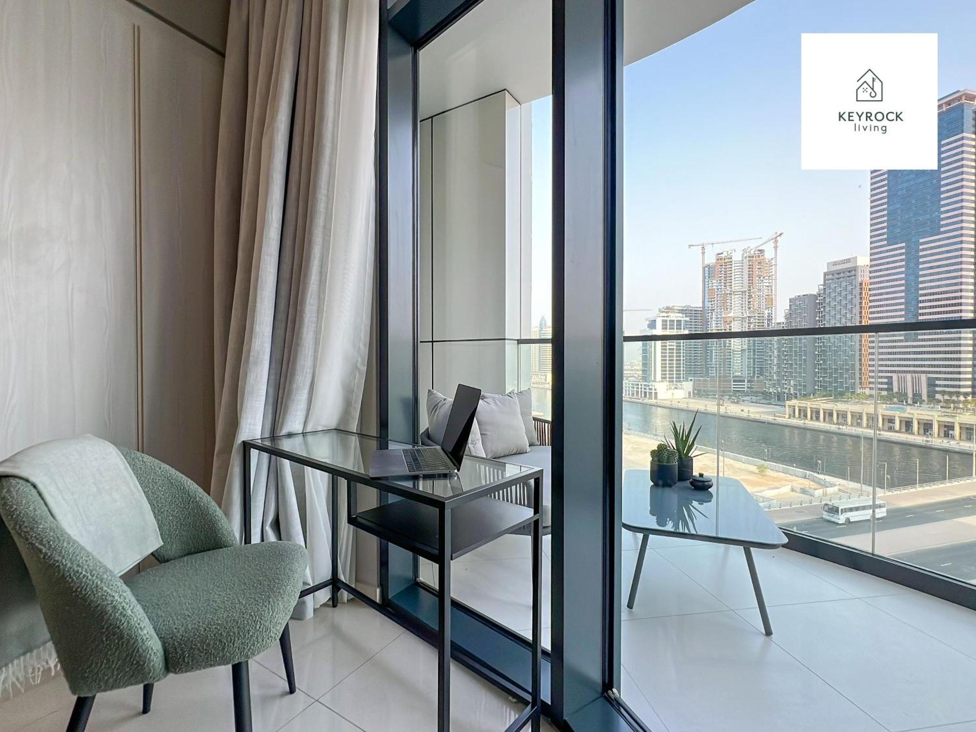 Keyrock Living - 1 Bedroom Apartments - Business Bay - Near Metro Station - Zada Tower Dubai Exterior foto